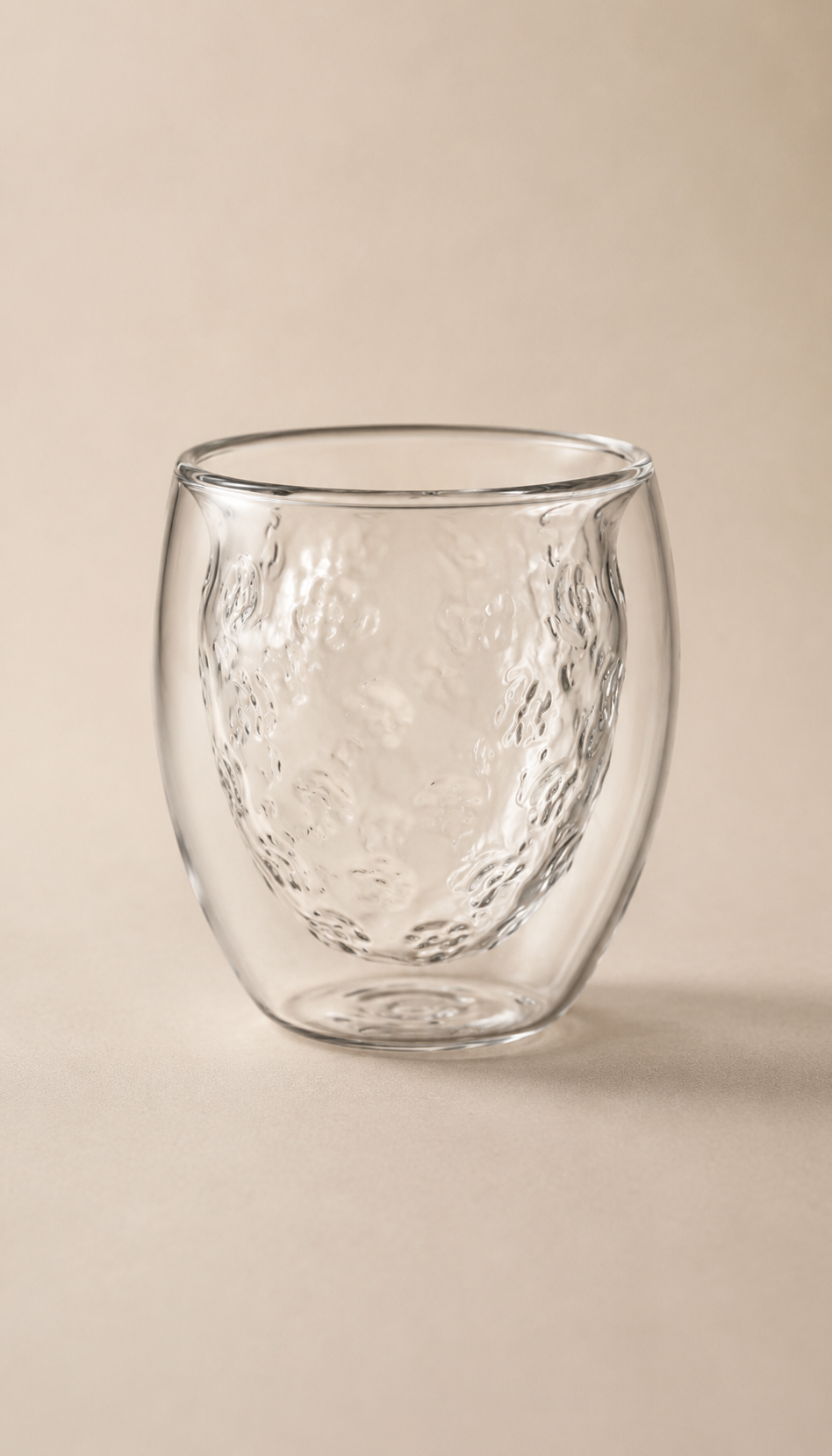 Vaso doble vidrio Frutilla 🍓